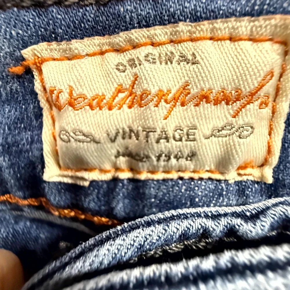 Weatherproof Vintage Jeans Mens 36x32 Blue Denim Stretch Streetwear Straight Fit
